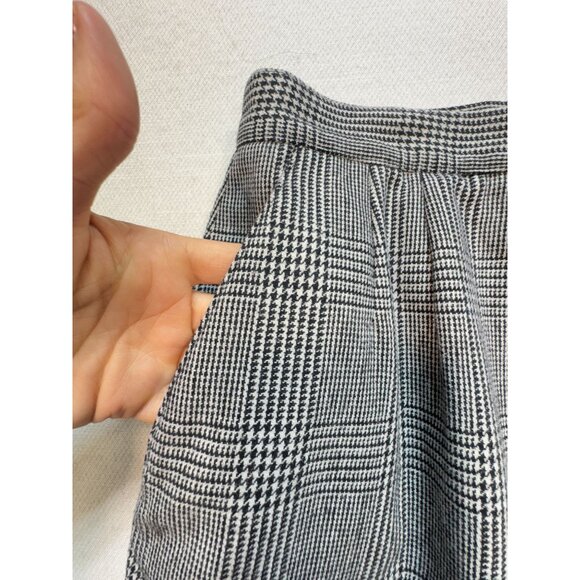 Vintage Sheridan Square Womens Midi Plaid Skirt Size 10 Black White Retro Y2K - Picture 5 of 13